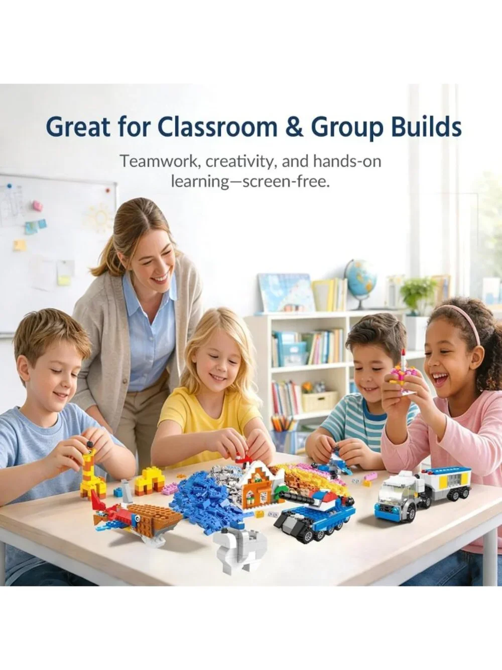 1100 PCS Building Blocks Set for Kids 6-12 | Fun Creative Construction Toys
